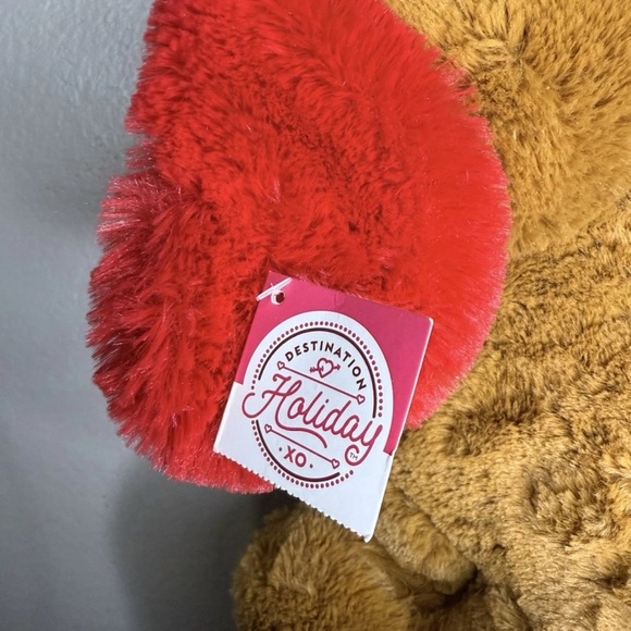 Brown and Red Plush Dog Toy 14’ - Picture 2 of 6